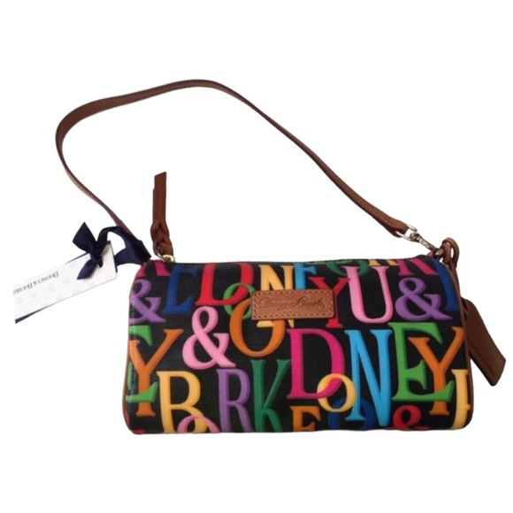 Dooney & Bourke Retro Logo Mini Barrel Bag - Picture 1 of 2
